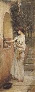 johnwilliam waterhouse,R.A. A Roman Offering (mk37) oil painting